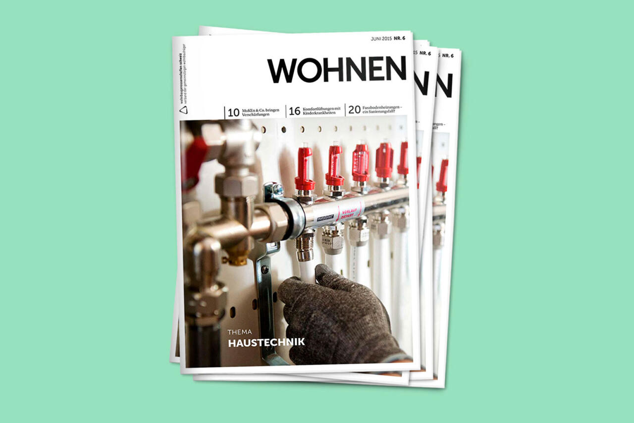 Titelbild Ausgabe der Zeitschrift wohnen der Wohnbaugenossenschaften Schweiz.